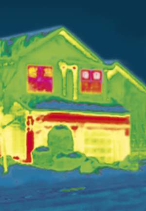 Thermografie zur Verdeutlichung der energetischen Verluste